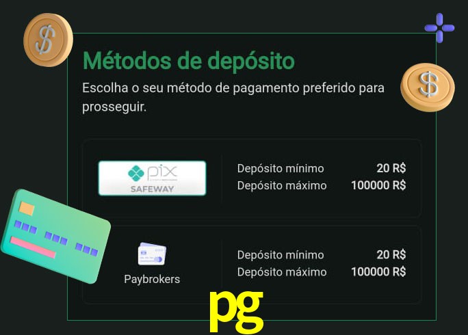 O cassino pg oferece uma grande variedade de métodos de pagamento